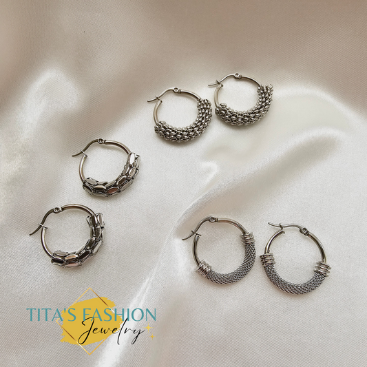 Silver Hoops